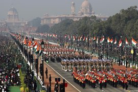 Republic Day parade at Kartavya Path. (Credits: AP)