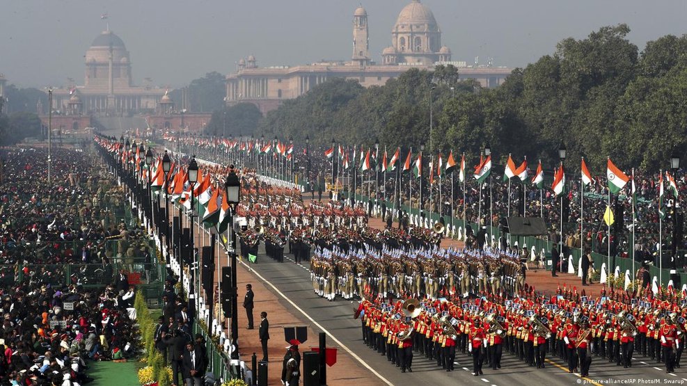 Republic Day parade at Kartavya Path. (Credits: AP)