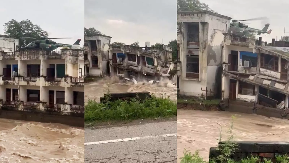 Indian Army Airlifts 25 from Collapsing Madhopur Building Amid Pathankot Flood Crisis (Image:X/@adgpi)
