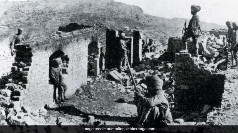 Battle of Saragarhi [Image credit: australiansikhheritage.com]
