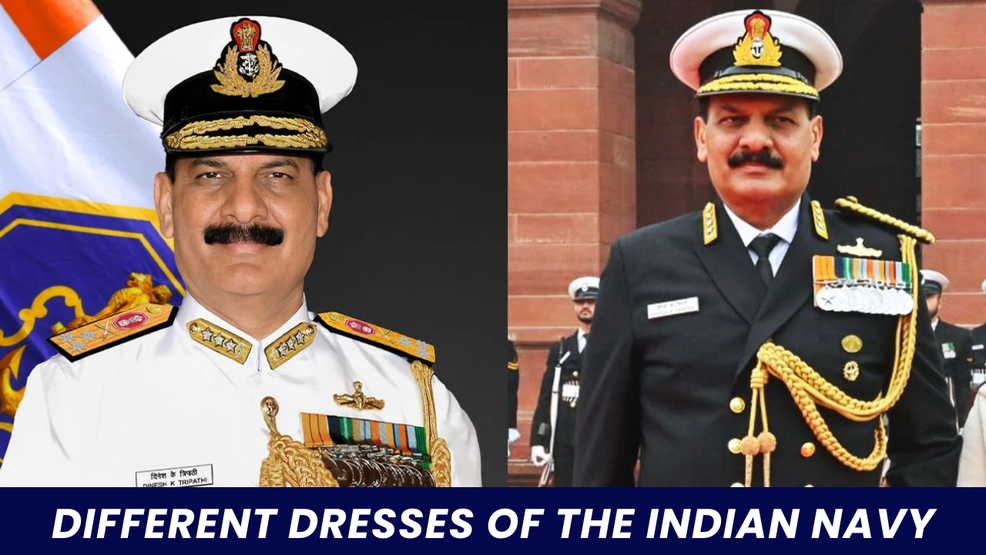 Different Dresses of the Indian Navy