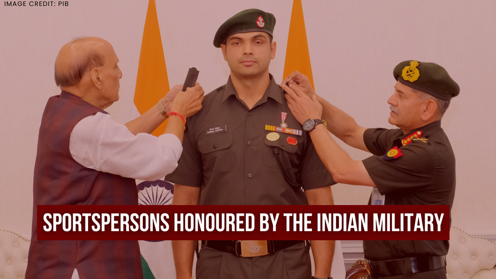 Sportspersons Honoured by the Indian Military