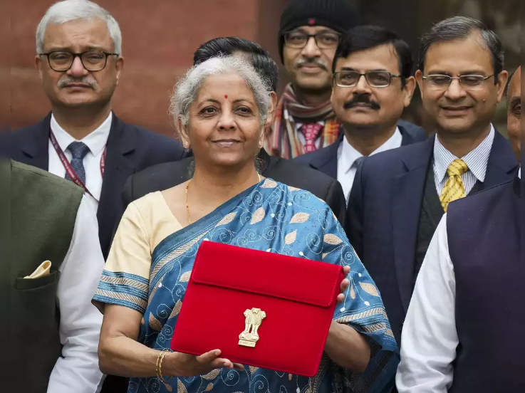 India’s Finance Minister Nirmala Sitharman announced the interim budget for the financial year 2024-25. (Credits: The Economic Times)