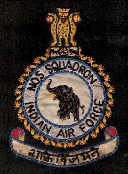 No. 5 Squadron Crest belonging to late Air Marshal W R Dani. Credits: BharatRakshak