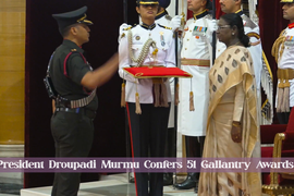 President Droupadi Murmu Confers 51 Gallantry Awards