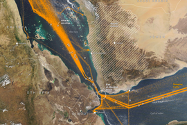 Satellite image: NASA, Terra/MODIS (Credits: Reuters)