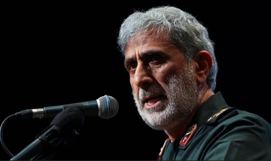 Brigadier General Esmail Qaani, the head of the Revolutionary Guards' Quds Force (Credits: Reuters)