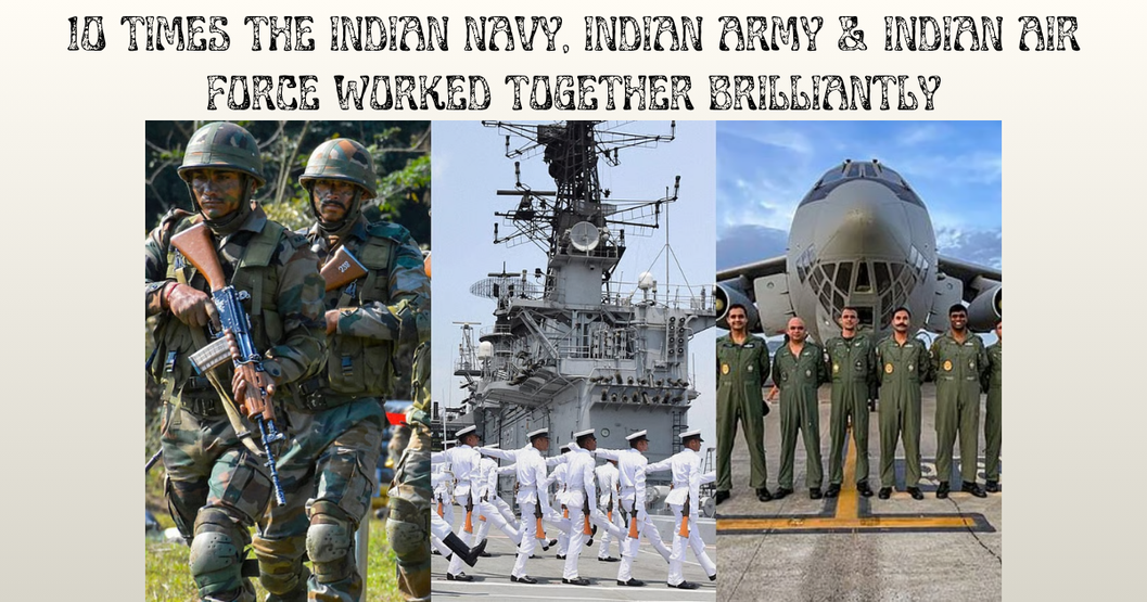 Indian Navy, Indian Army & Indian Air Force